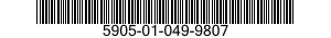 5905-01-049-9807  5905010499807 010499807