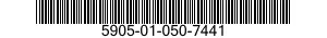 5905-01-050-7441 RESISTOR,FIXED,FILM 5905010507441 010507441