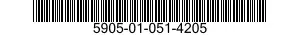 5905-01-051-4205  5905010514205 010514205