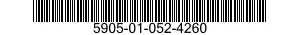 5905-01-052-4260 RESISTORVARIABLE 5905010524260 010524260