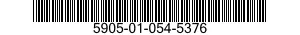 5905-01-054-5376 RESISTOR,FIXED,WIRE WOUND,INDUCT 5905010545376 010545376