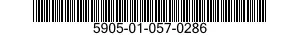 5905-01-057-0286 RESISTOR,VARIABLE,WIRE WOUND,NONPRECISION 5905010570286 010570286