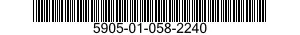 5905-01-058-2240 RESISTOR NETWORK,FIXED,WIRE WOUND 5905010582240 010582240