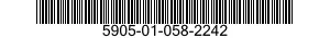 5905-01-058-2242  5905010582242 010582242