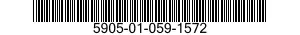 5905-01-059-1572 RESISTOR,FIXED,WIRE WOUND,NONIND 5905010591572 010591572
