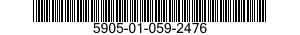 5905-01-059-2476 RESISTOR,FIXED,WIRE WOUND,INDUCTIVE 5905010592476 010592476