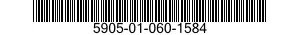 5905-01-060-1584 RESISTOR ASSEMBLY 5905010601584 010601584