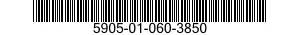 5905-01-060-3850 RESISTOR,FIXED,COMPOSITION 5905010603850 010603850