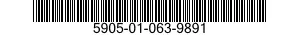 5905-01-063-9891 RESISTOR,FIXED,WIRE WOUND,INDUCTIVE 5905010639891 010639891