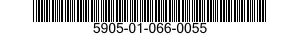 5905-01-066-0055 RESISTOR,FIXED,FILM 5905010660055 010660055