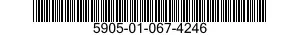 5905-01-067-4246 RESISTOR,FIXED,COMPOSITION 5905010674246 010674246