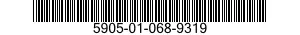 5905-01-068-9319 RESISTOR,VARIABLE,WIRE WOUND,NONPRECISION 5905010689319 010689319