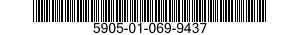 5905-01-069-9437 RESISTOR,VARIABLE,NONWIREWOUND, 5905010699437 010699437
