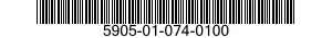5905-01-074-0100 RESISTOR,VARIABLE,WIRE WOUND,NONPRECISION 5905010740100 010740100