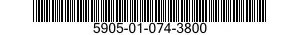 5905-01-074-3800  5905010743800 010743800