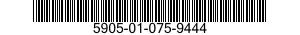 5905-01-075-9444 RESISTOR NETWORK,FIXED,FILM 5905010759444 010759444