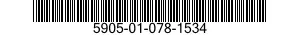 5905-01-078-1534  5905010781534 010781534