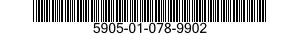 5905-01-078-9902 RESISTOR,FIXED,WIREWOUND,INDUCT 5905010789902 010789902