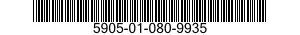 5905-01-080-9935 RESISTOR,FIXED,COMPOSITION 5905010809935 010809935