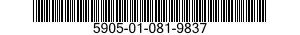 5905-01-081-9837 RESISTOR,VARIABLE 5905010819837 010819837