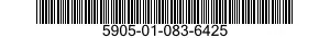 5905-01-083-6425  5905010836425 010836425