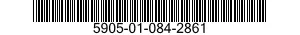5905-01-084-2861 RESISTOR,FIXED,WIRE WOUND,INDUCTIVE 5905010842861 010842861