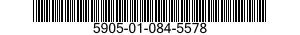 5905-01-084-5578 RESISTOR,FIXED,WIREWOUND,INDUCT 5905010845578 010845578