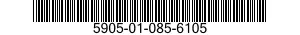 5905-01-085-6105 RESISTOR,FIXED,WIRE WOUND,INDUCTIVE 5905010856105 010856105