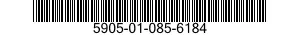 5905-01-085-6184  5905010856184 010856184