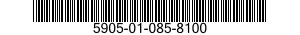 5905-01-085-8100 RESISTOR ASSEMBLY 5905010858100 010858100