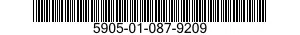 5905-01-087-9209 RESISTOR NETWORK,FIXED,WIREWOUND 5905010879209 010879209