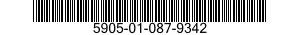 5905-01-087-9342 RESISTOR,VARIABLE,NONWIRE WOUND,NONPRECI 5905010879342 010879342