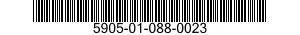 5905-01-088-0023 RESISTOR ASSEMBLY 5905010880023 010880023