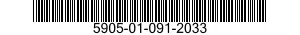 5905-01-091-2033  5905010912033 010912033