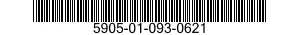 5905-01-093-0621 RESISTOR 5905010930621 010930621