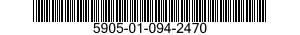 5905-01-094-2470 RESISTOR,FIXED,WIRE WOUND 5905010942470 010942470