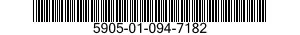 5905-01-094-7182 RESISTOR,VARIABLE,NONWIRE WOUND,NONPRECISION 5905010947182 010947182