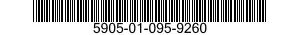 5905-01-095-9260 RESISTOR ASSEMBLY 5905010959260 010959260