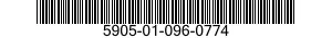 5905-01-096-0774  5905010960774 010960774