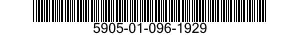 5905-01-096-1929 RESISTOR,VARIABLE,NONWIRE WOUND, 5905010961929 010961929