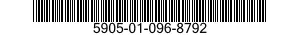 5905-01-096-8792 RESISTOR,FIXED,WIRE WOUND,INDUCTIVE 5905010968792 010968792
