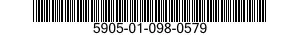 5905-01-098-0579 RESISTOR,VARIABLE,WIRE WOUND,PRECISION 5905010980579 010980579