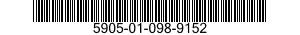 5905-01-098-9152 RESISTOR,FIXED,WIRE WOUND 5905010989152 010989152