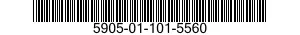 5905-01-101-5560 RESISTOR,FIXED,WIRE WOUND,INDUCT 5905011015560 011015560