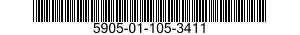5905-01-105-3411  5905011053411 011053411