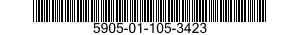 5905-01-105-3423  5905011053423 011053423