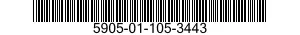 5905-01-105-3443  5905011053443 011053443