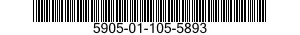 5905-01-105-5893 RESISTOR SET,MATCHED 5905011055893 011055893