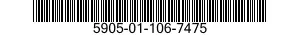 5905-01-106-7475  5905011067475 011067475