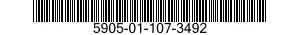 5905-01-107-3492 RESISTOR,FIXED,COMPOSITION 5905011073492 011073492